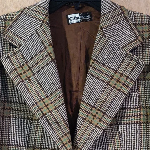 Vintage Plaid Blazer
