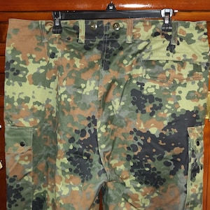German Bundeswehr Flecktarn Camo Military Pants Trousers GR 15
