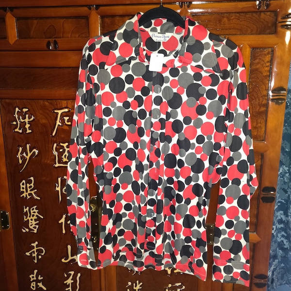 Polka Dots With Red Emblem Tee Unisex main image 1