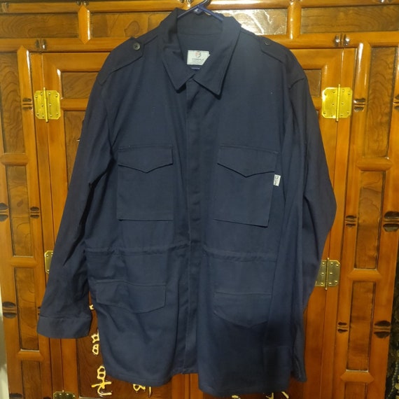 NAVY MILITARY JACKET - image 1