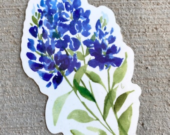 The Bluebonnet Nook Sticker, Bluebonnet Decal, Texas Sticker, Texas Bluebonnet Sticker, Flower Sticker, Laptop sticker, Water Bottle Sticker