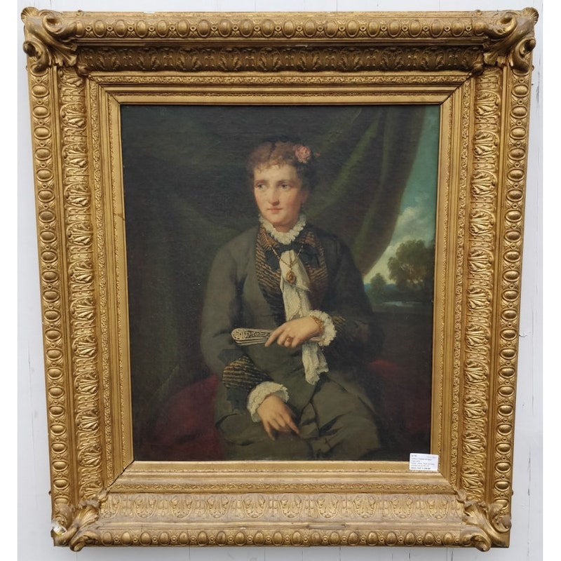 Antique Oil Portrait - Etsy