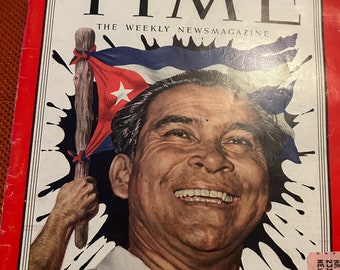 Vintage Time Magazine April 21, 1952 Cuba’s Batista