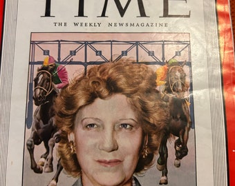 Vintage MAY 6, 1946 Time Magazine ELIZABETH ARDEN