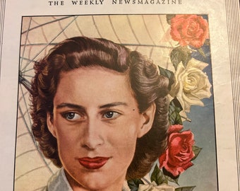 Vintage Time Magazine Princess Margaret June 13, 1949