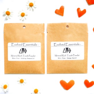 MINT-FREE BUBBLY Remineralisierende Zahnpulver Musterpackung