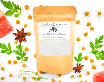MINT-FREE BUBBLY Remineralizing Tooth Powder (Calming Chamomile)