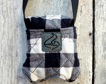 Pas Beardie Sling- BW Plaid