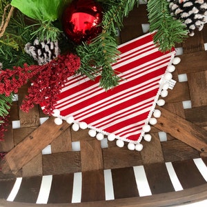 Candy cane bandana, dog bandana, Christmas dog bandanna, over the color bandanna, Christmas, candy cane, Dog