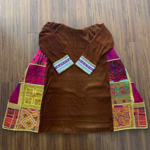 Vintage Afghan Coat, Long Boho Coat, Banjara Jacke
