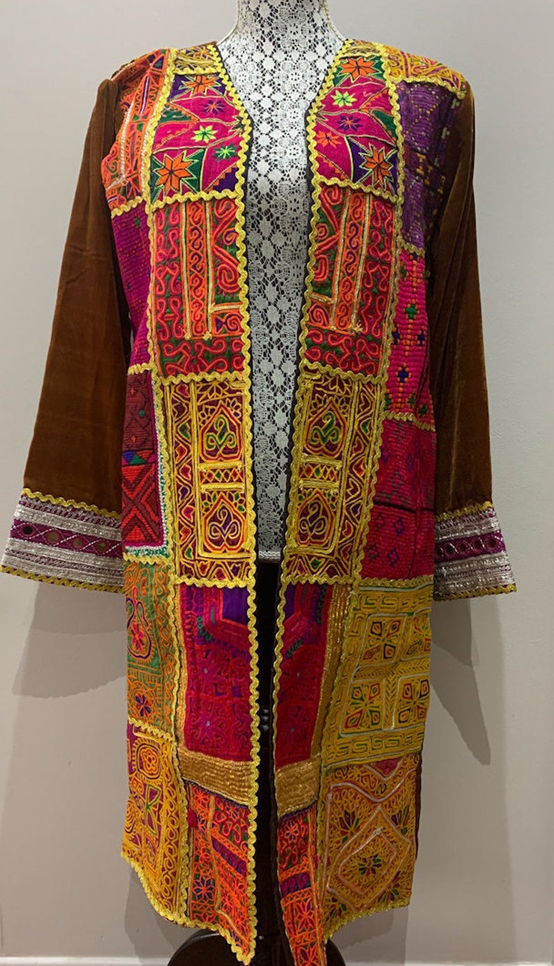 Vintage Afghan Coat Long Boho Coat Banjara Jacket Retro | Etsy