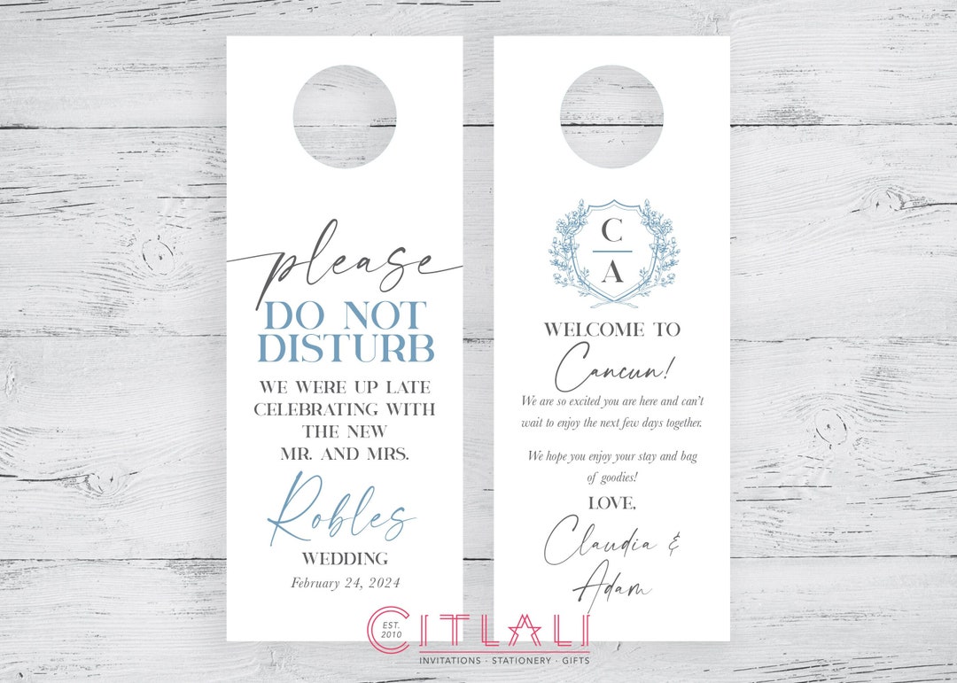 do-not-disturb-wedding-door-hanger-wedding-welcome-bag-dusty-blue-crest