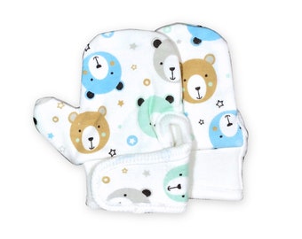 Newborn/ baby/ toddler no scratch mittens baby girl & baby boy