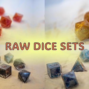 raw dice sets, Finish Your Own Dice!