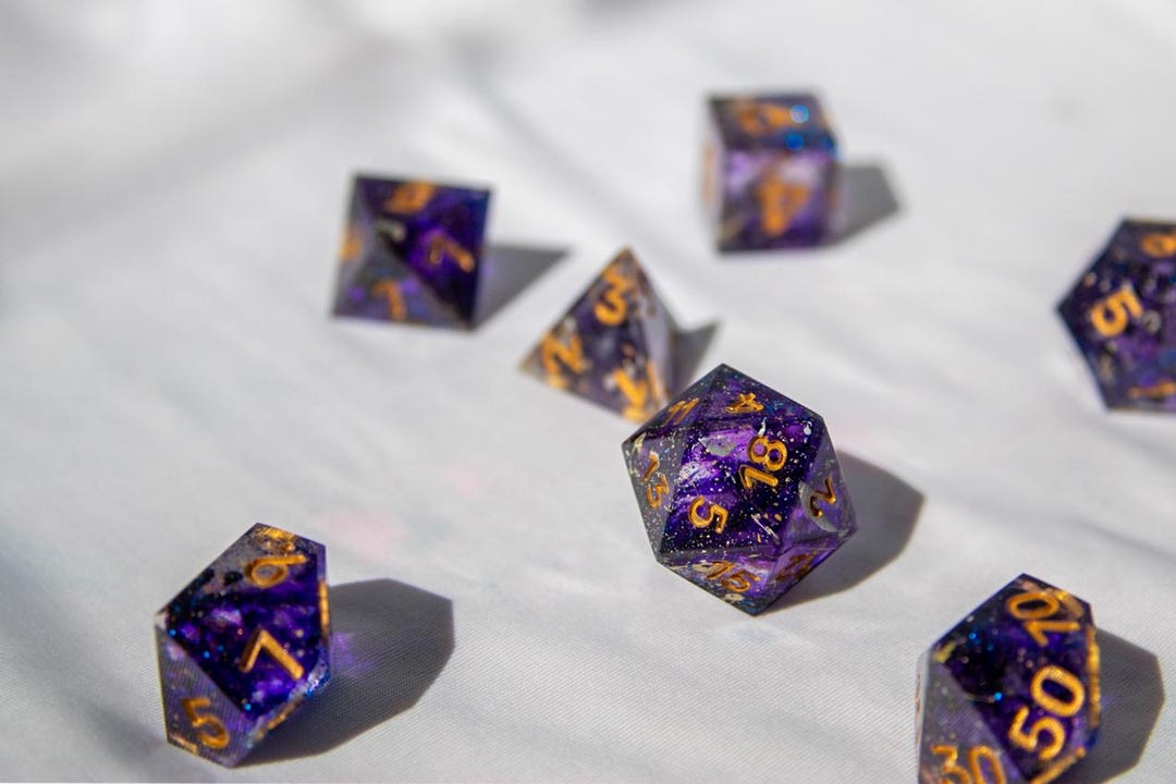 Handmade Galaxy Dice Set for Dnd Ttrpgs Etsy