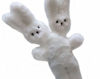 Two-headed creepy bunny