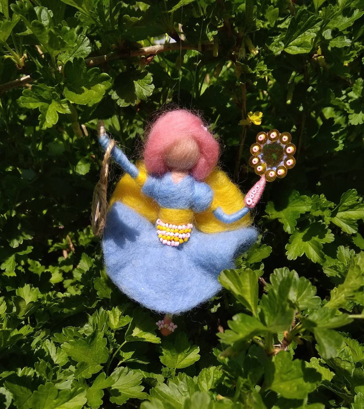Felt Fairy Miniature Wool Figurine Waldorf Fairy Doll Art Etsy