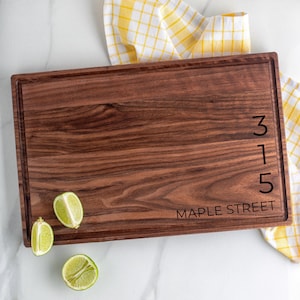 Cutting Board Our First Home Gift Closing Gift Cutting Board Custom Engraved Board Realtor Thank You Gifts for Realtors Gifts Housewarming
