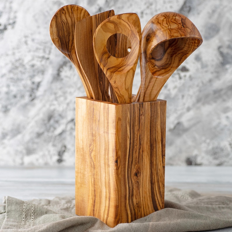 Olive Wood Utensil Set