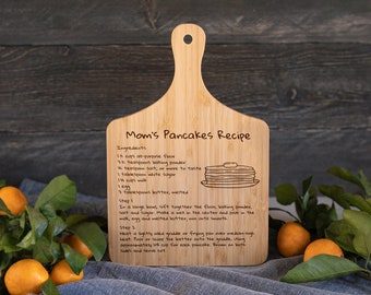 Recipe Cutting Board Gift for Grandma Handwritten Recipe Cutting Board Engraved Family Recipe Grandma Keepsake Handwriting Gift