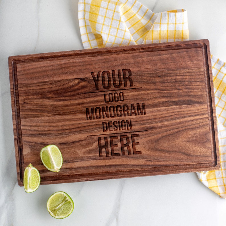 Custom Logo Corporate Gift Cutting Board Realtor Closing Gift for Realtors Personalized Employee Appreciation Gift Engraved for Company image 4
