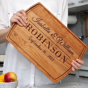 Cutting Board Personalized Custom Board Personalized Chopping Board Anniversary Housewarming Gift Gift for Her Mothers Day Engagement