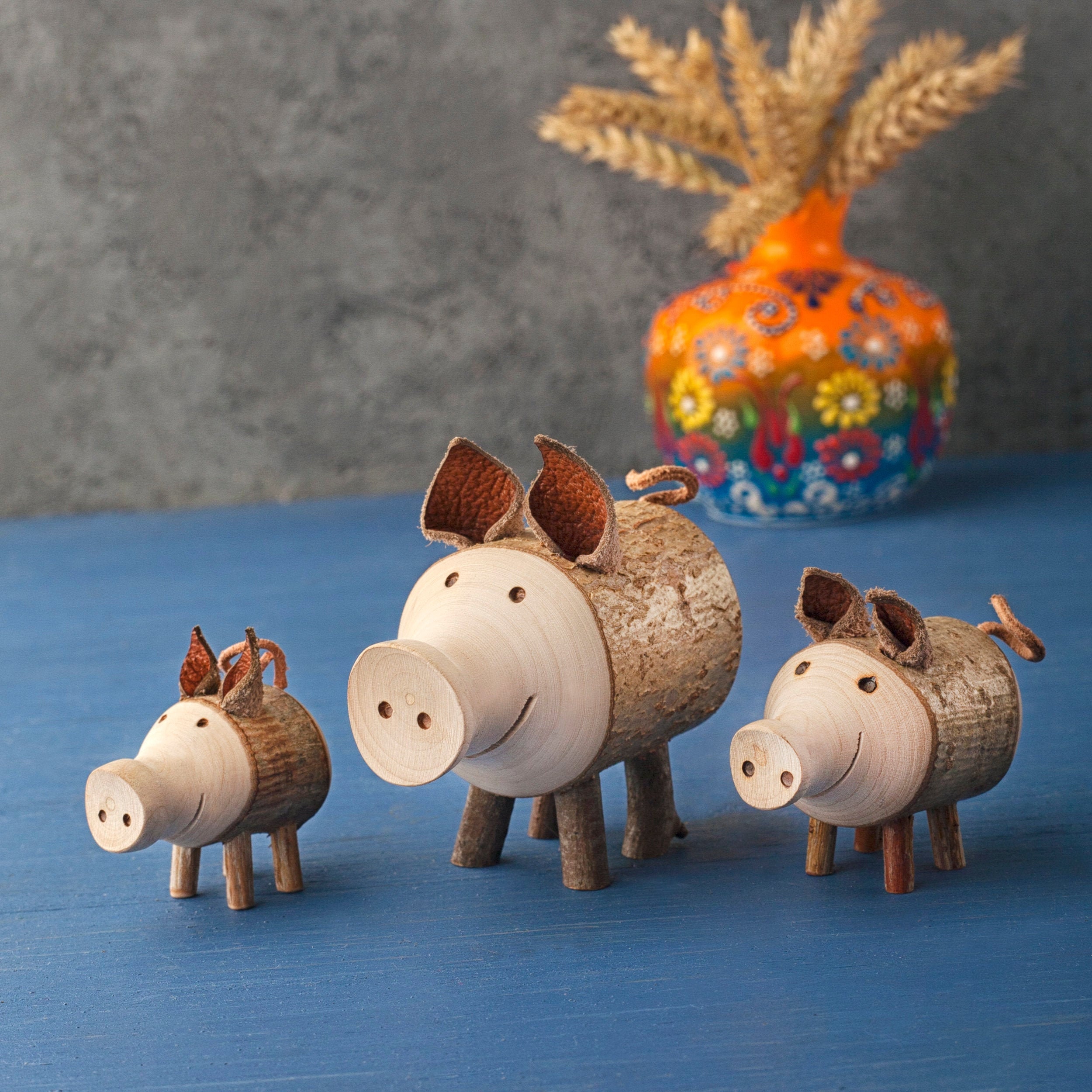 Personalized Pig Figurine Pig Gifts Cute Pig Decor Cute Pig Etsy