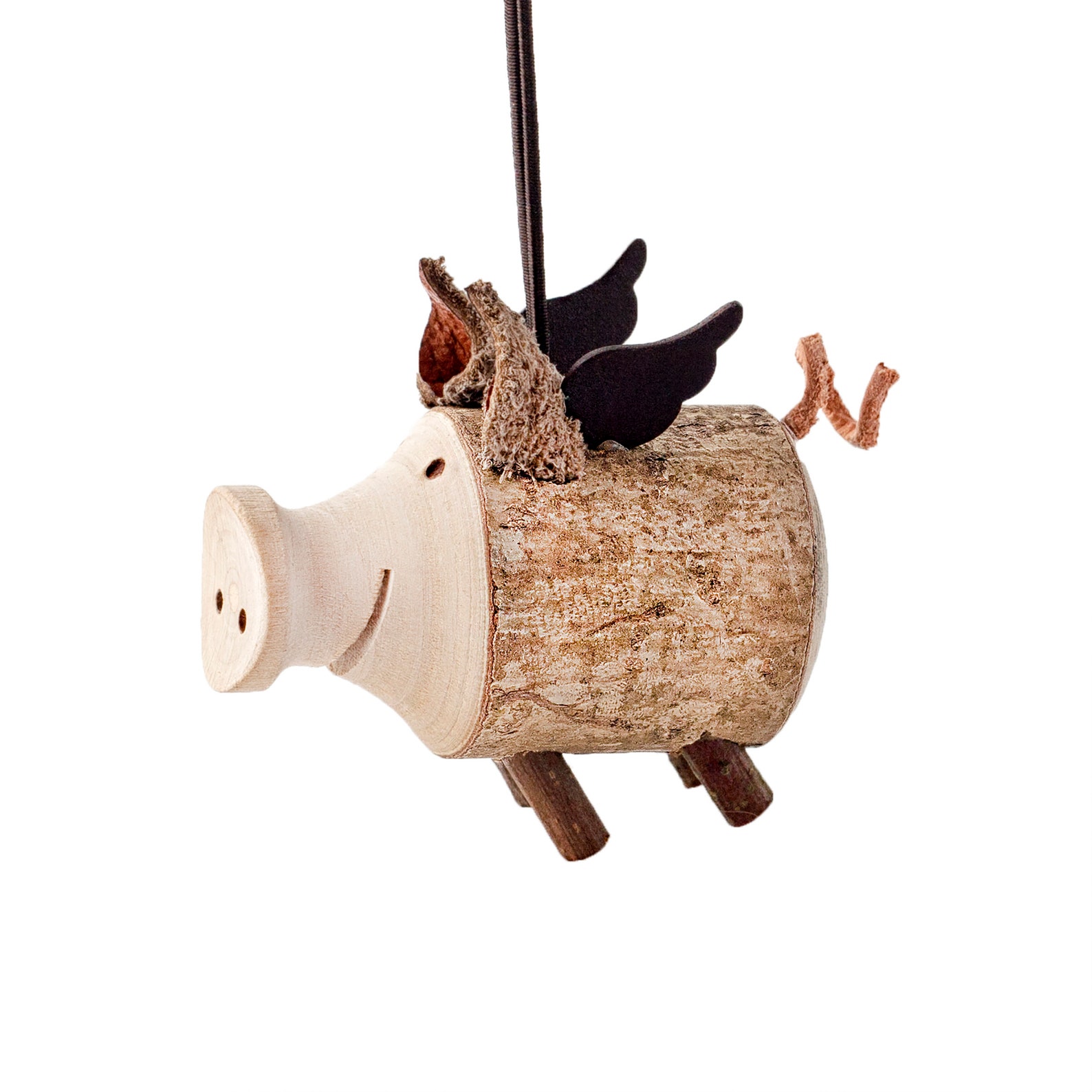 Flying Pig Figurine Flying Piggy Pig Decor Funny Car Charm Etsy