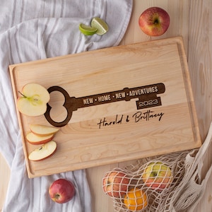 Realtor Closing Gift Cutting Board First House Gift Engraved Cutting Board Housewarming Gift New Home Gift to Client Realtor Marketing