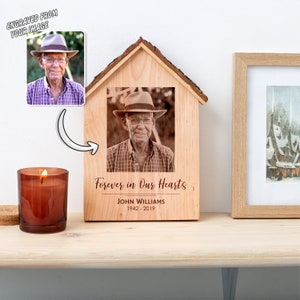 Personalized Memorial Gift In Love Memory Wood Sign for Shelf or Wall Loss of Loved One Sympathy Gift Memorial Photo Gift Remembrance