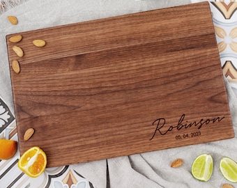 Personalized Cutting Board for Wedding Gift Customized Cutting Boards Housewarming Gift Engagement Gift Personalized Custom Kitchen Gift