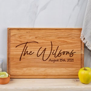 Cutting Board Personalized Custom Board Housewarming Gift for Couple Engraved Chopping Board Gift for Her Anniversary Gift for Couples