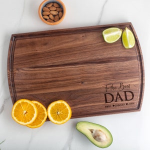 Custom Cutting Board for Dad Personalized Gift for Father Husband Gift for Grandpa BBQ Gift Engraved Board for Grilling and Barbeque