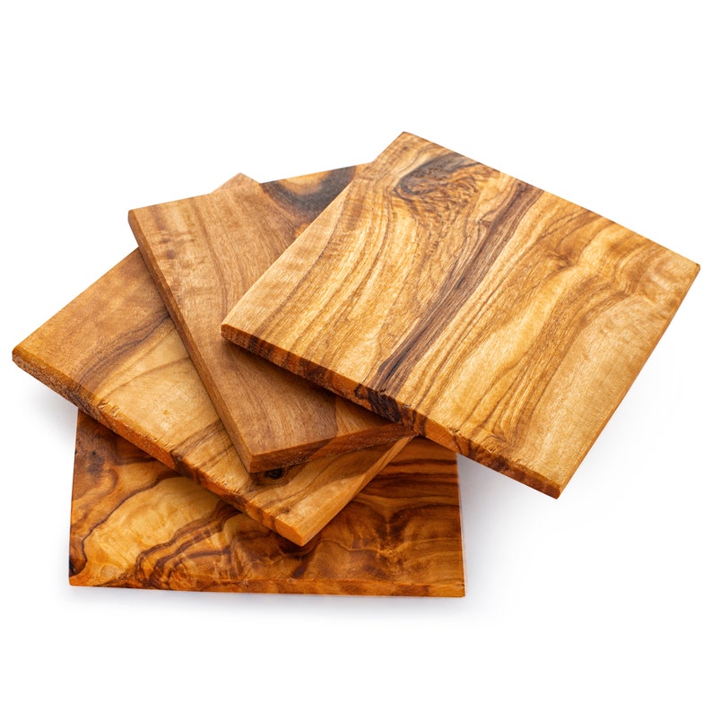 Wood Coasters Set Wooden Coasters Wooden Drink Coasters Etsy