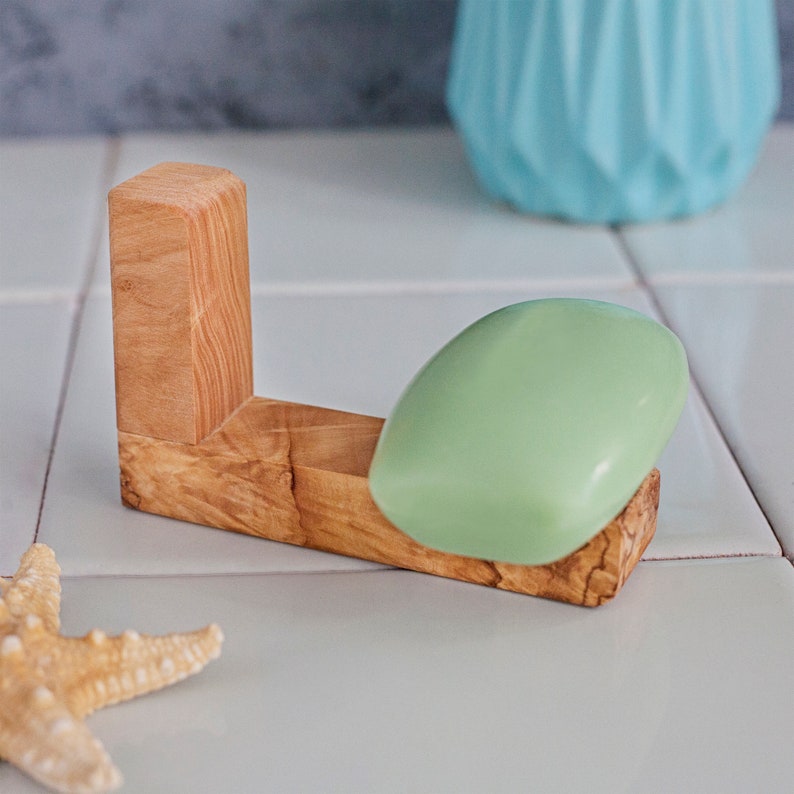 Wooden Soap Holder Selfadhesive Wood Bar Soap Dish Etsy