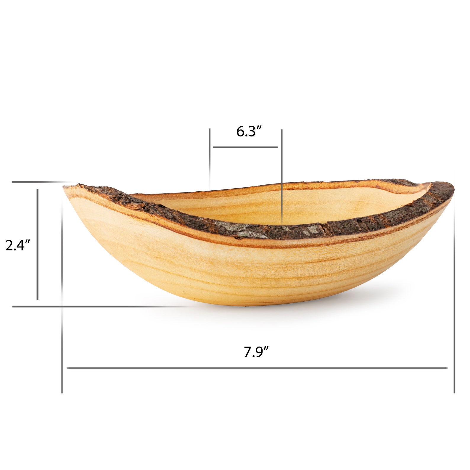 Wood Bowl Set Wooden Bowl Rustic Home Decor Decorative Etsy