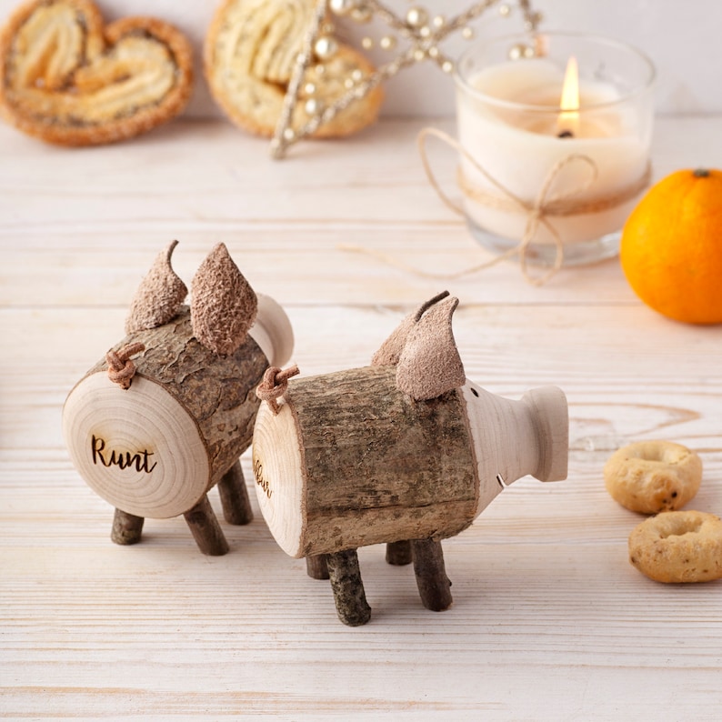 Personalized Pig Figurine Pig Gifts Cute Pig Decor Cute Pig Etsy