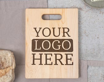 Personalized Cutting Board with Logo – Corporate Holiday Gifts, Employee Gifts, Realtor Closing Gift, Business Gift, Client Appreciation
