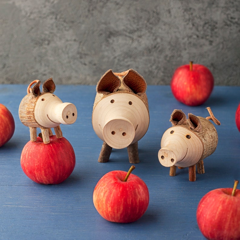 Personalized Pig Figurine Pig Gifts Cute Pig Decor Cute Pig Etsy
