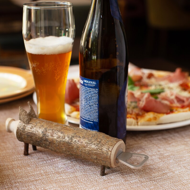 Wood Bottle Opener Pig Gift Beer Bottle Opener Novelty Etsy