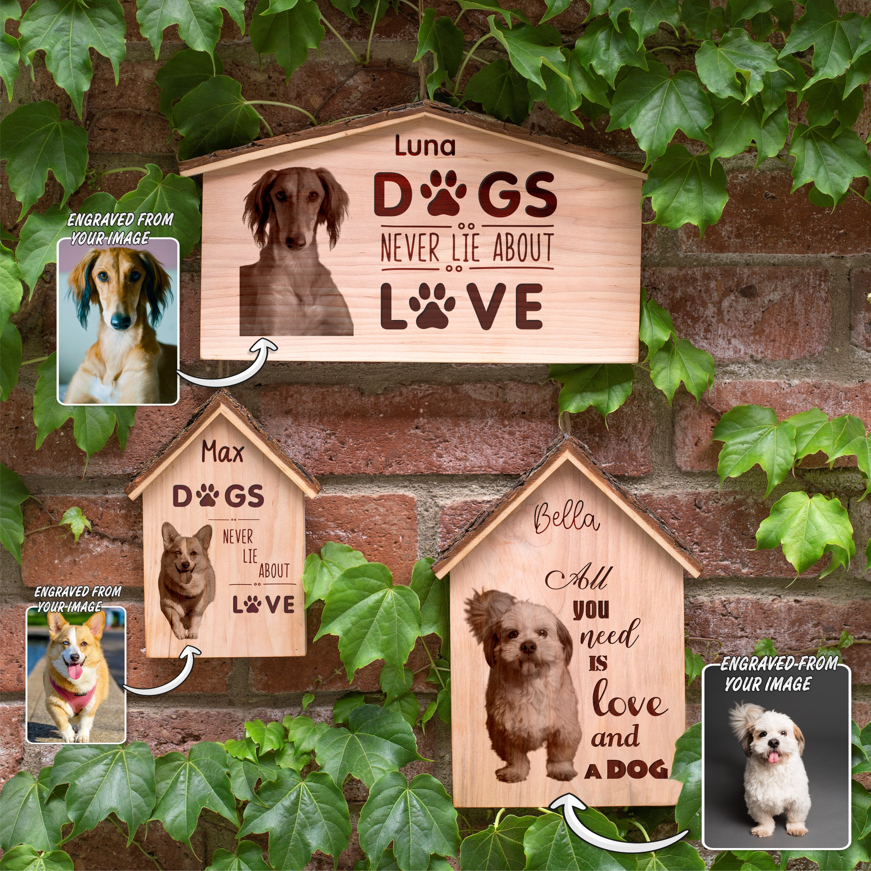 Personalized Dog Memorial Gift Pet Loss Dog Wood Sign for Shelf or Wall ...