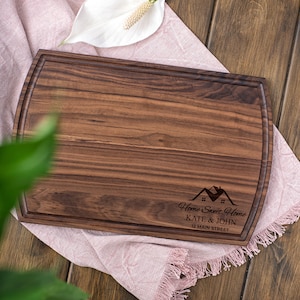 Personalized Housewarming Gift Cutting Board Engraved First Time Home Owner Gift New Home Cutting Board Engraved Realtor Closing Gift