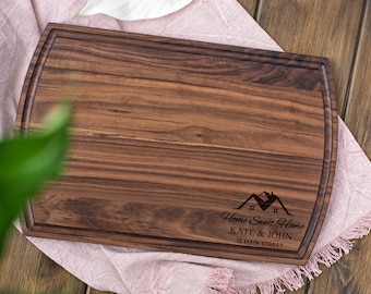 Personalized Housewarming Gift Cutting Board Engraved First Time Home Owner Gift New Home Cutting Board Engraved Realtor Closing Gift
