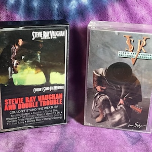 Stevie Ray Vaughan 2-Pack of Cassette Tapes, In Step and Couldn&#39;t Stand the Weather