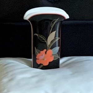 Vintage Hutschenreuther Germany~ Leonard Paris Vase (Decor Tropica) 1980s Art Deco Revival Style