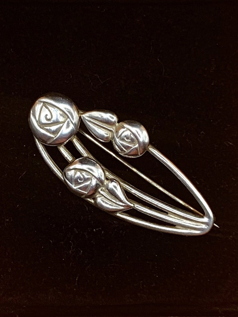 Collana Spilla Astratta In Argento Sterling Fatta A Mano Di Maggi Debaecke