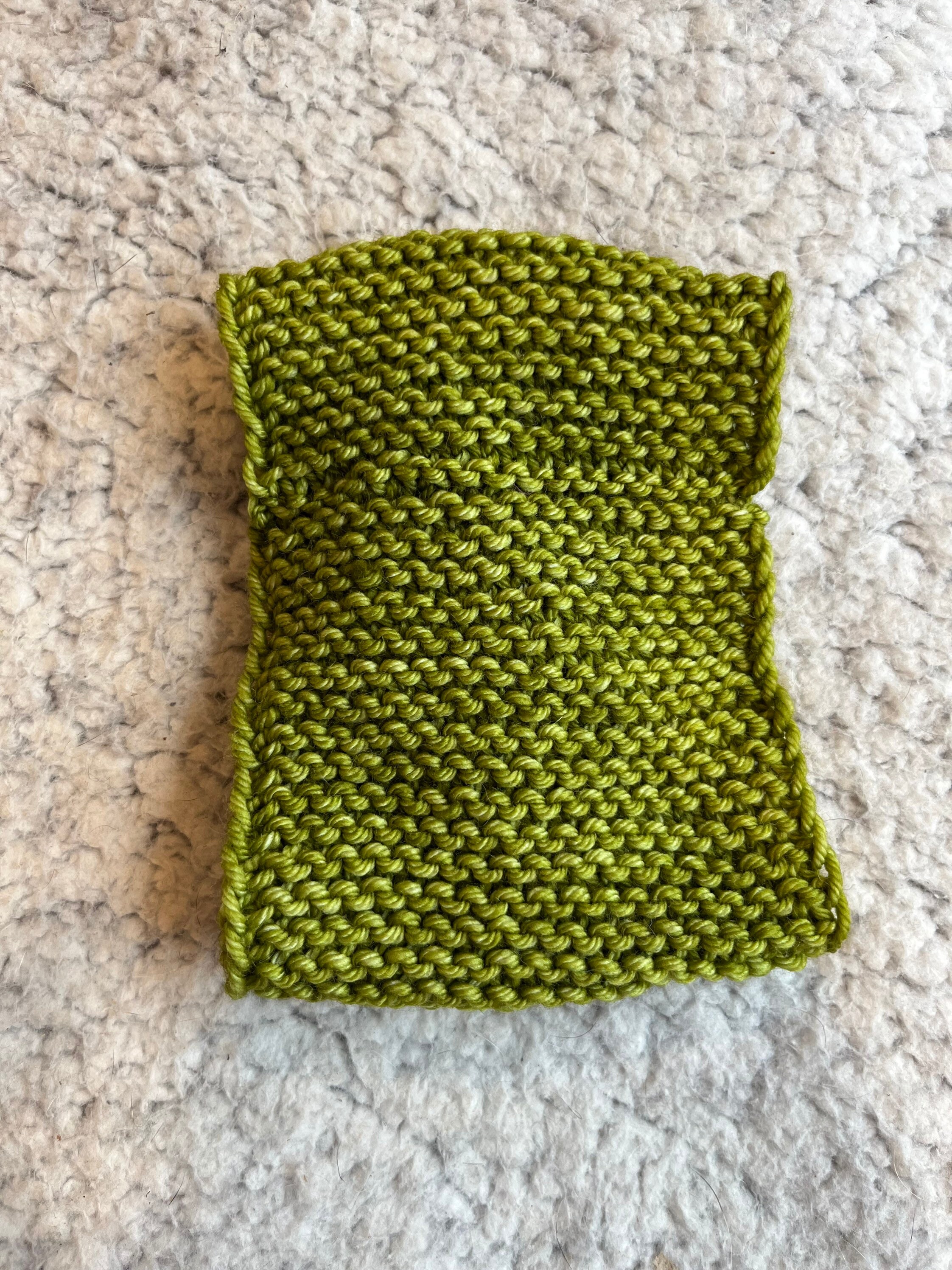 Apple Green Wool Twist Headband Hand Knit
