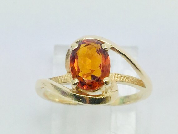 14k Yellow Gold Oval Cut Citrine November Birthsto