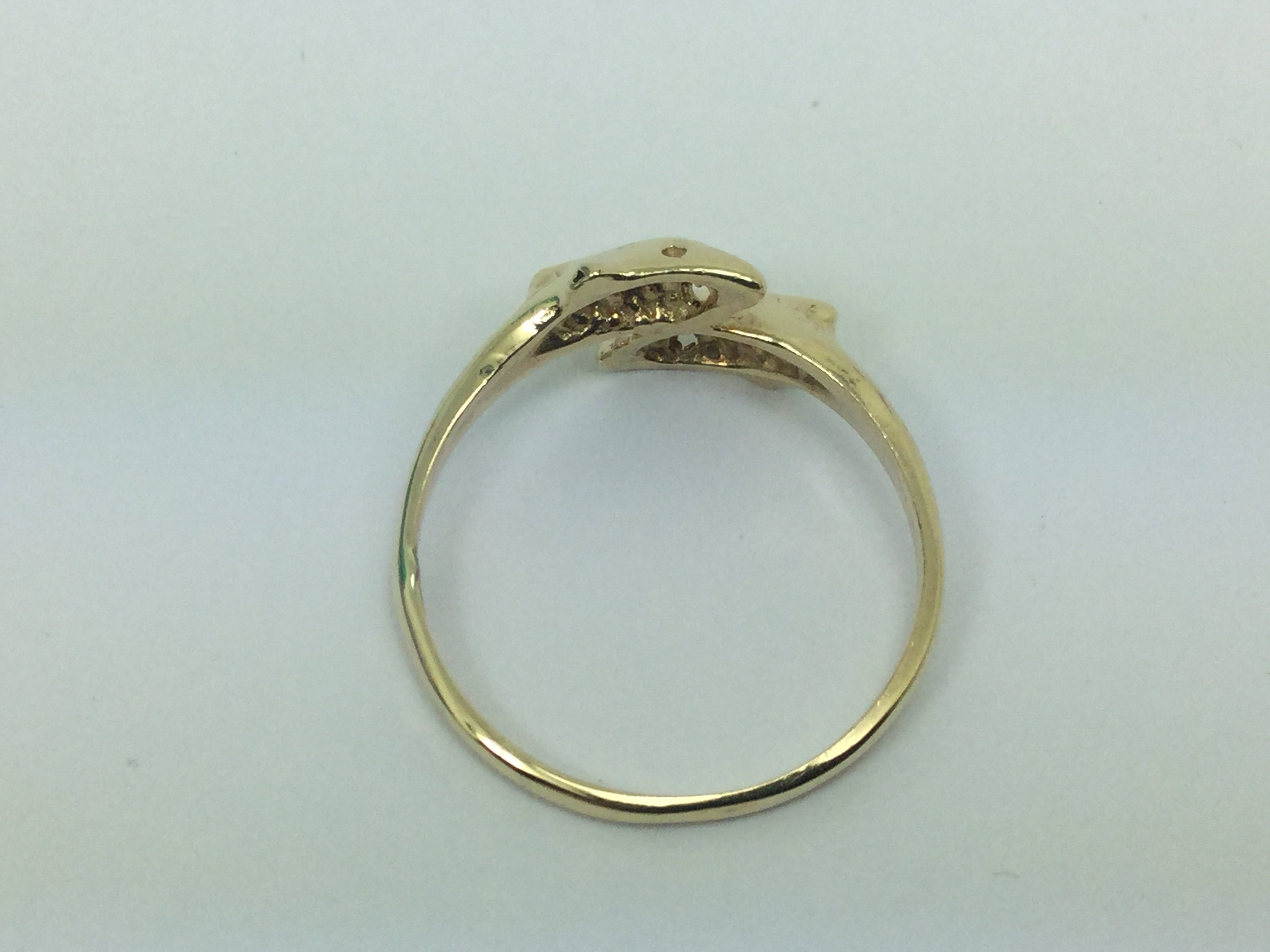 10k Yellow Gold Dolphin Ring | Etsy