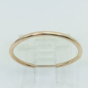 10k Solid Yellow, Rose, or White Gold 1.3mm Stackable Band Rings